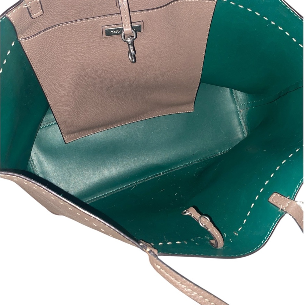 Tory Burch Brown Leather Tote Bag (needs some handle repair) - Picture 3 of 9